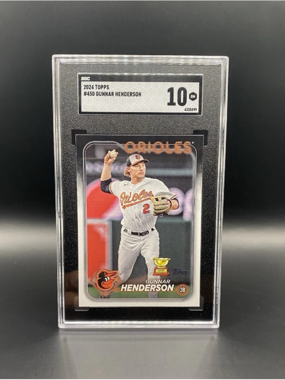 2024 Topps -Gunnar Henderson Orioles SGC Grade